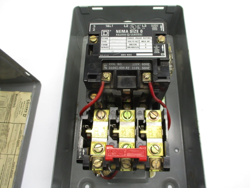 SQUARE D 8536SB02S2V02 SER. A 110-120V UNMP