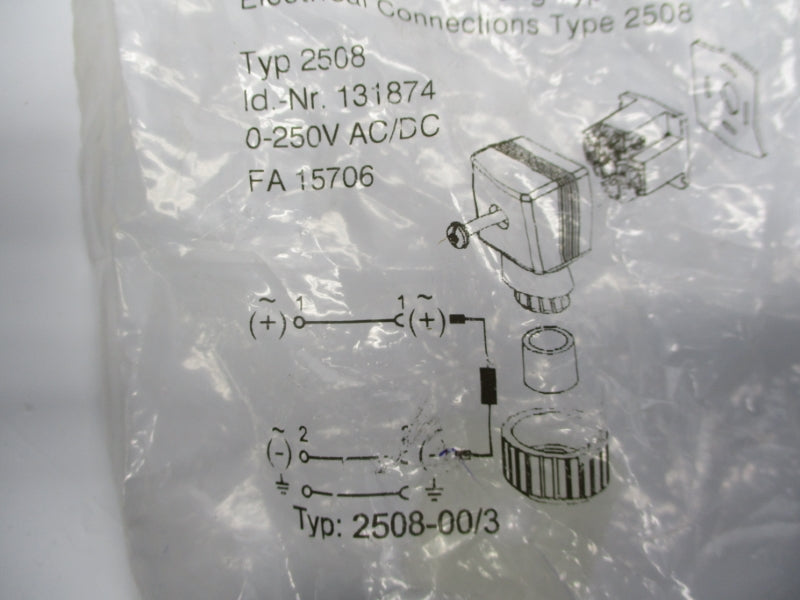 CONNECTOR 2508-00/3 131874 0-250VAC/DC NSMP
