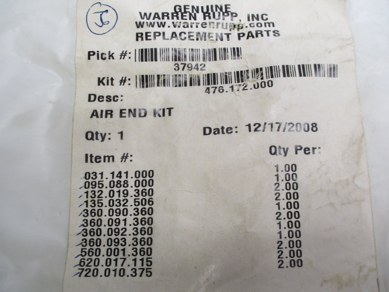 WARREN RUPP 476.172.000 NSMP