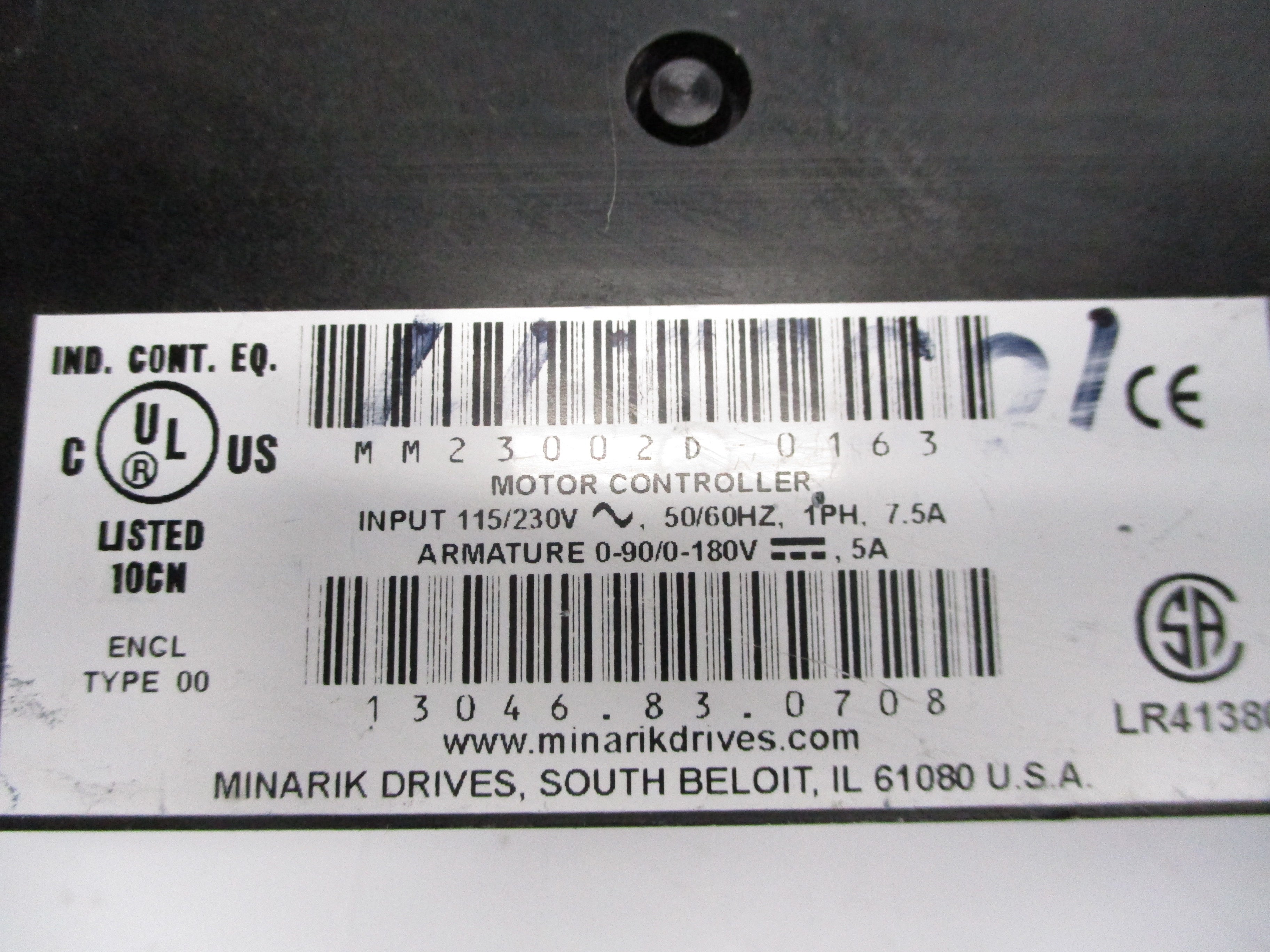 MINARIK MM23002D-0163 115/230V 7.5A UNMP