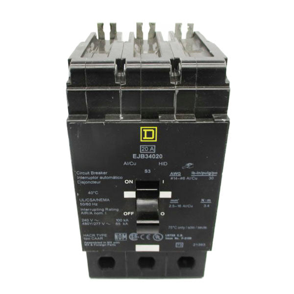SQUARE D EJB34020 240V 20A (AS IS) UNMP