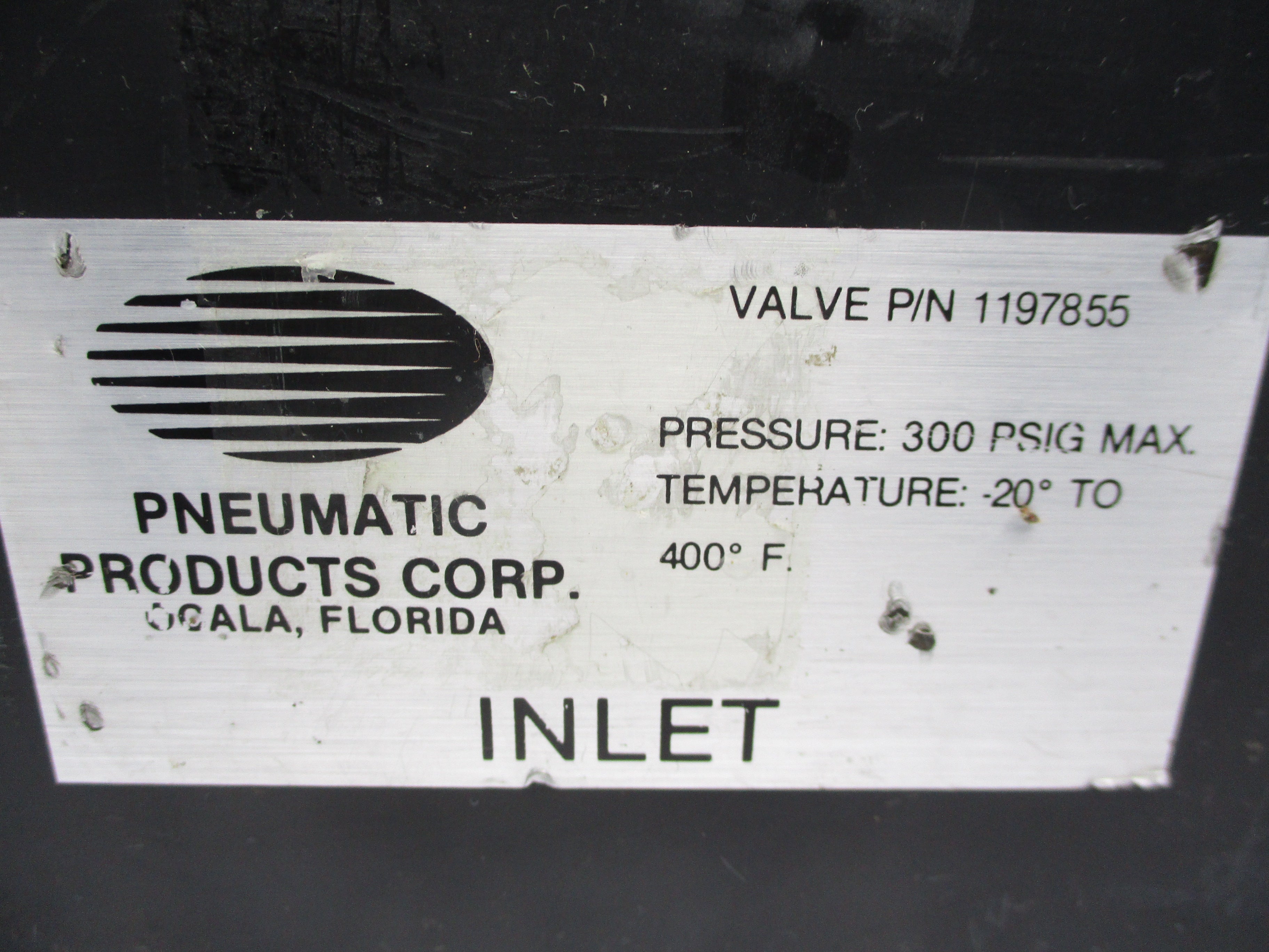 PNEUMATIC PRODUCTS 1197855 300PSI UNMP