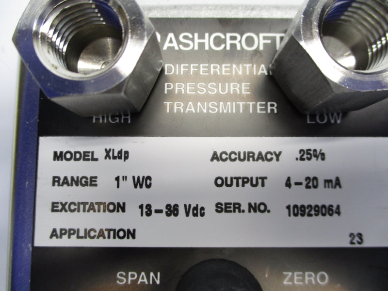 ASHCROFT XLDP 13-36VDC 1" NSNP
