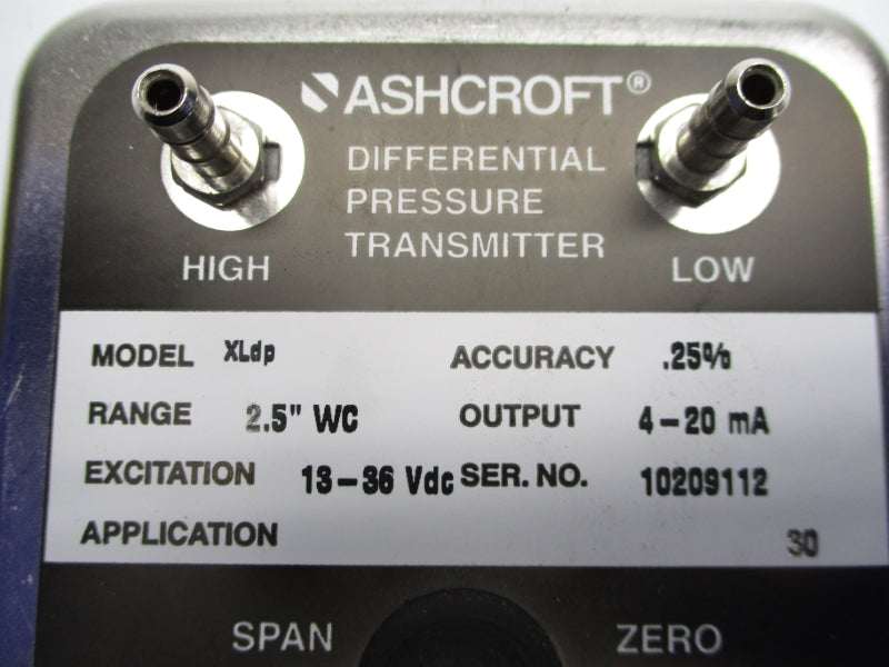 ASHCROFT XLDP 13-36VDC 2.5" UNMP