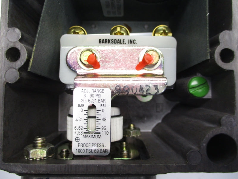 BARKSDALE E1H-H90-P6 600V 10A 3-90PSI NSNP