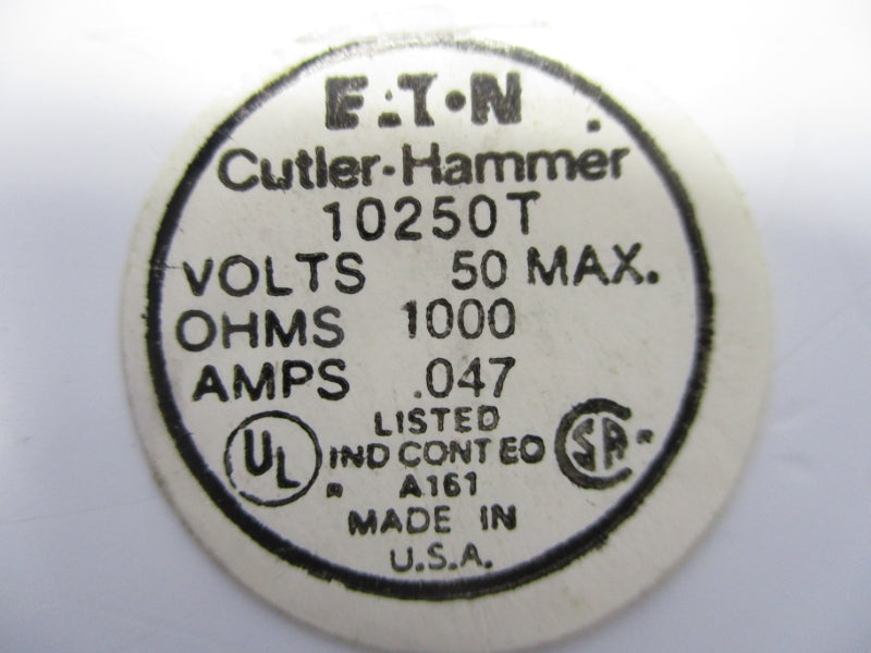 CUTLER HAMMER 10250T331 SER. A2 50V .047A NSMP