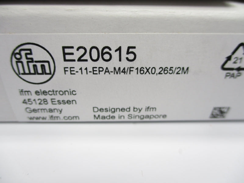 IFM EFECTOR FE-11-EPA-M4/F16X0,265/2M E20615 NSMP