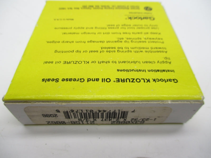 GARLOCK KLOZURE 63X0862 21158-0862 NSFS