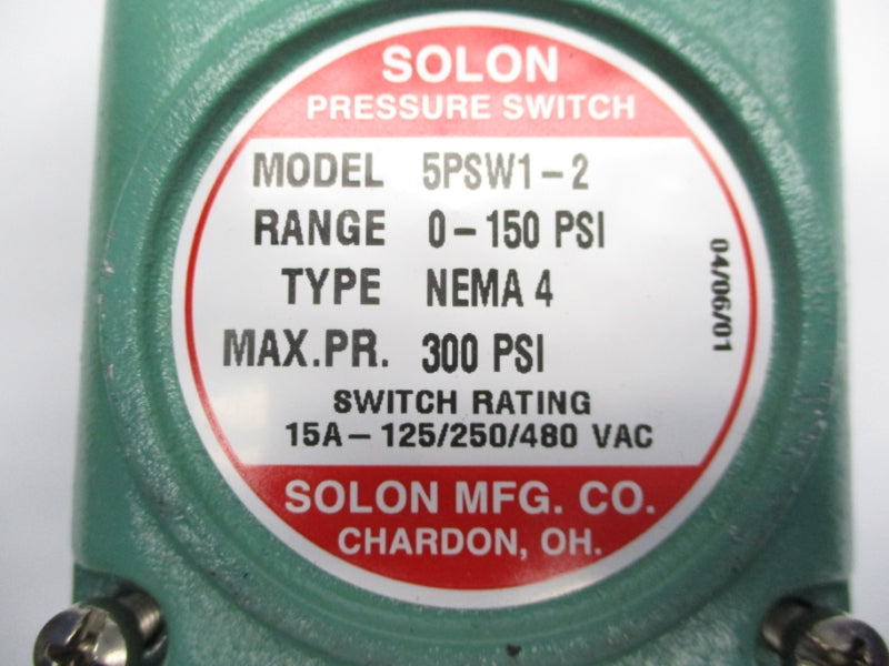 SOLON 5PSW1-2 0-150PSI NSNP