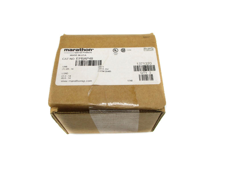 MARATHON EPBAP48 600V 200A (PKG OF 3) NSFS