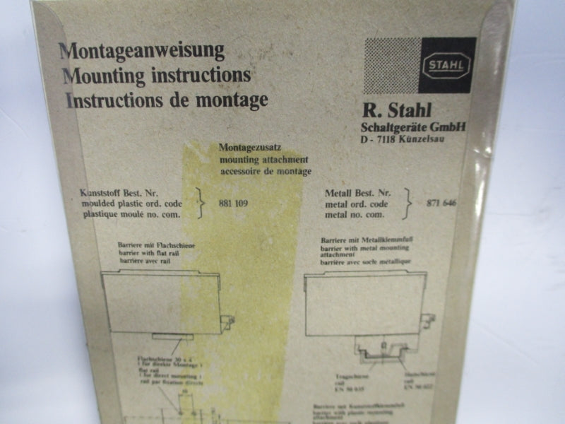 STAHL 9001/01-280-100-00 24V NSMP