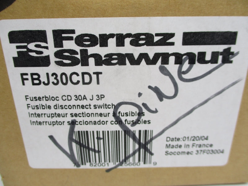 FERRAZ SHAWMUT FBJ30CDT 600VAC 30A NSMP