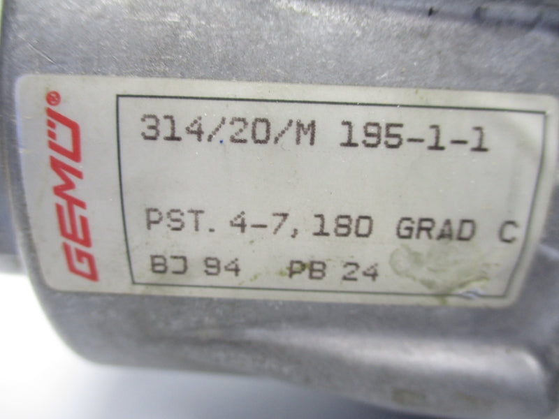 GEMU 314/20/M 195-1-1 UNMP