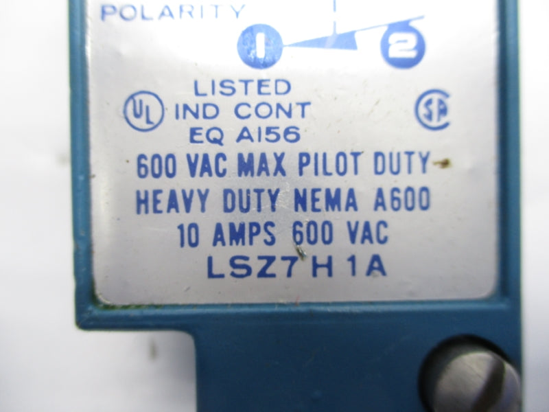 MICRO SWITCH LSZ7H1A 600VAC 10A NSNP