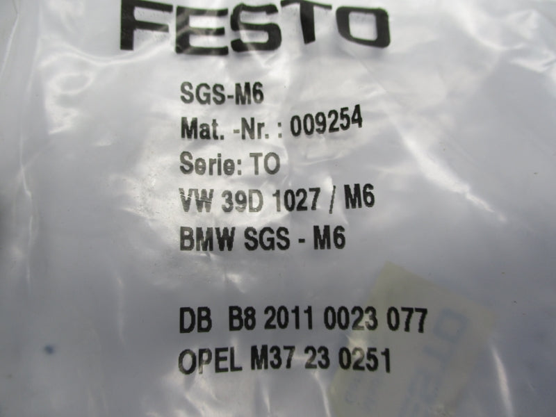 FESTO SGS-M6 009254 NSMP