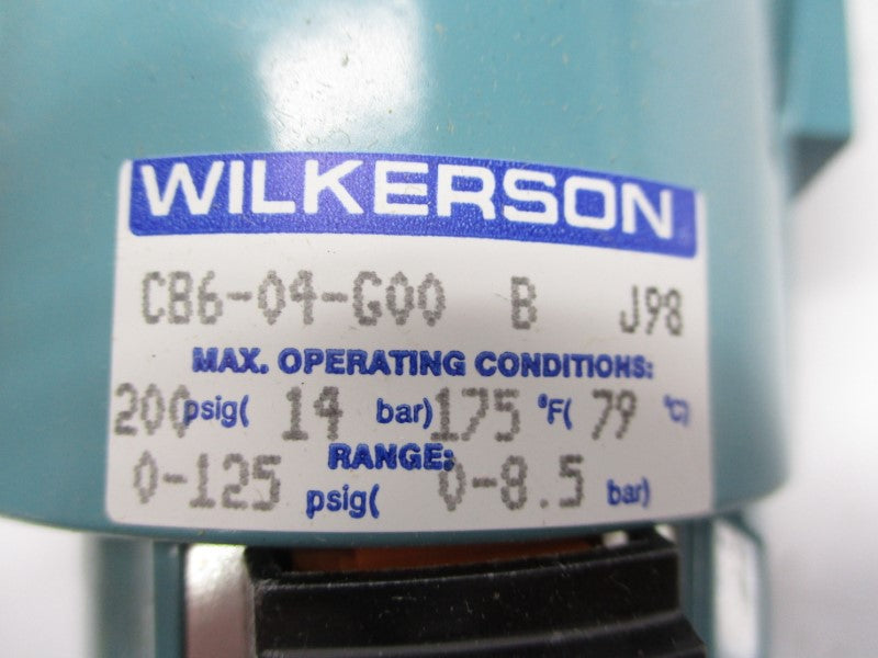 WILKERSON CB6-04-G00 SER. B 0-125PSI 3/4" NSMP