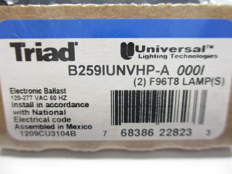 TRIAD B2591UNVHP-A F96T8 120-277VAC NSMP