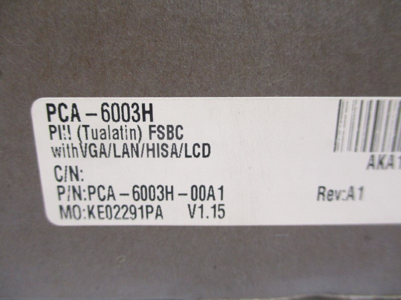 ADVENTECH PCA-6003H-00A1 ROCKY-3701 REV. A1 NSMP
