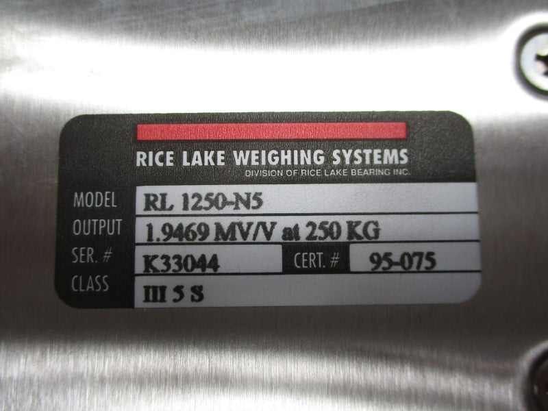 RICE LAKE RL1250-N5 250KG NSMP