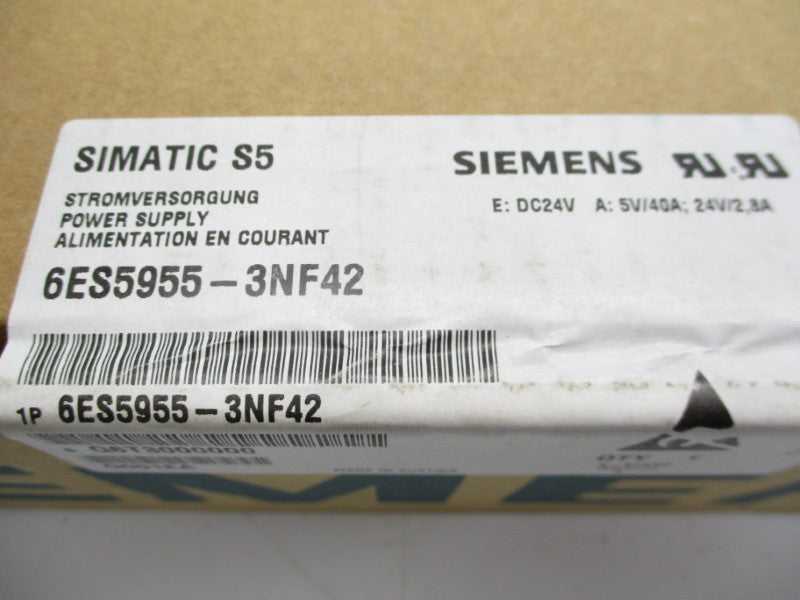 SIEMENS 6ES5955-3NF42 24VDC 40A NSFS