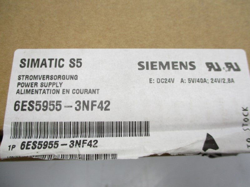 SIEMENS 6ES5955-3NF42 24VDC 40A NSMP