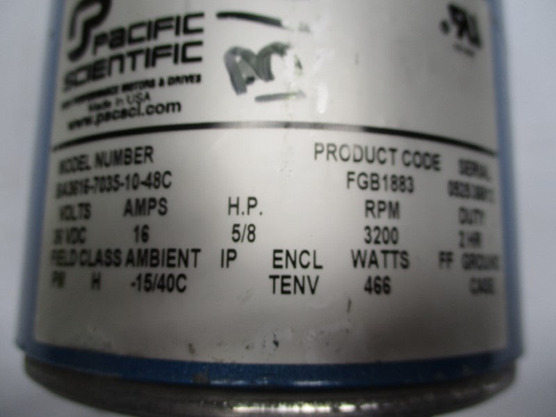 PACIFIC SCIENTIFIC BA3616-7035-10-48C 36VDC 16A UNMP