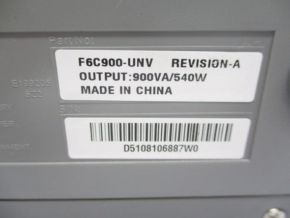 BELKIN F6C900-UNV 120VAC 12A NSNP
