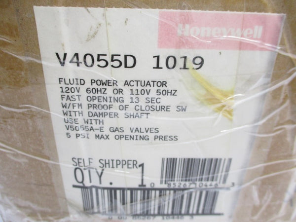 HONEYWELL V4055D 1019 110/120V 1.57/.13A 15PSI NSMP