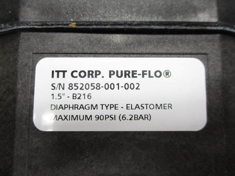 ITT 1.5-316L-RA25MAX-CWP150 90PSI NSMP