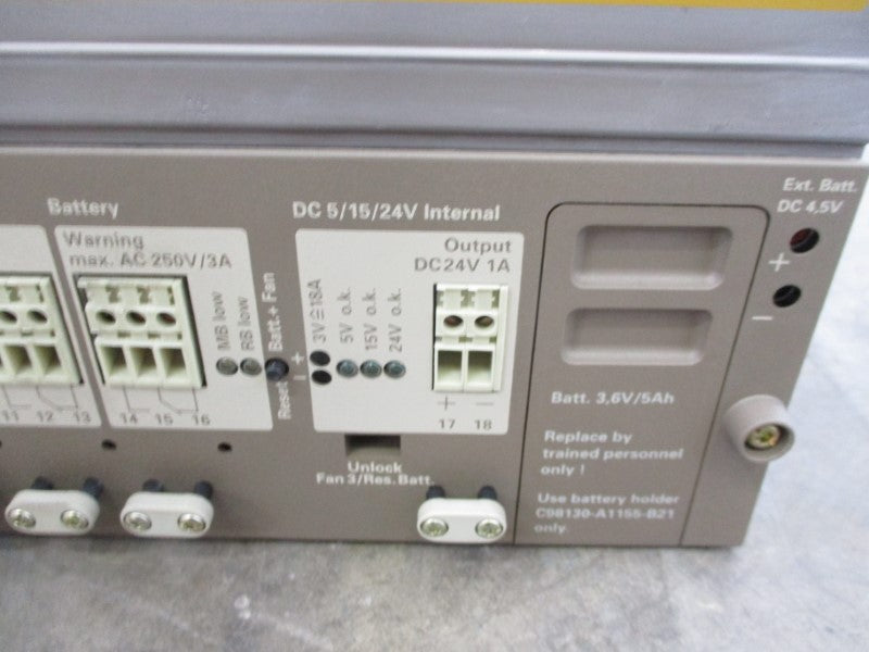 SIEMENS 6ES5955-3LC42 6ES5185-3UA13 230VAC 1.5A NSMP