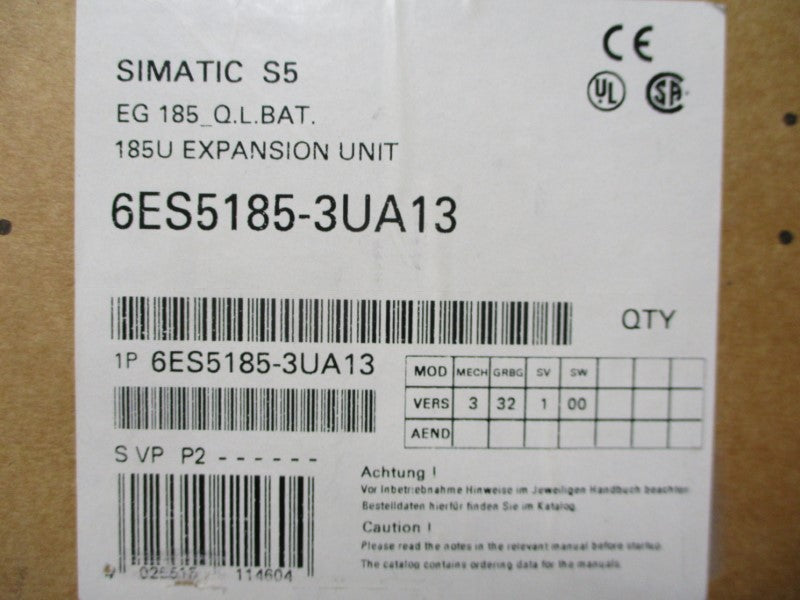 SIEMENS 6ES5955-3LC42 6ES5185-3UA13 230VAC 1.5A NSMP