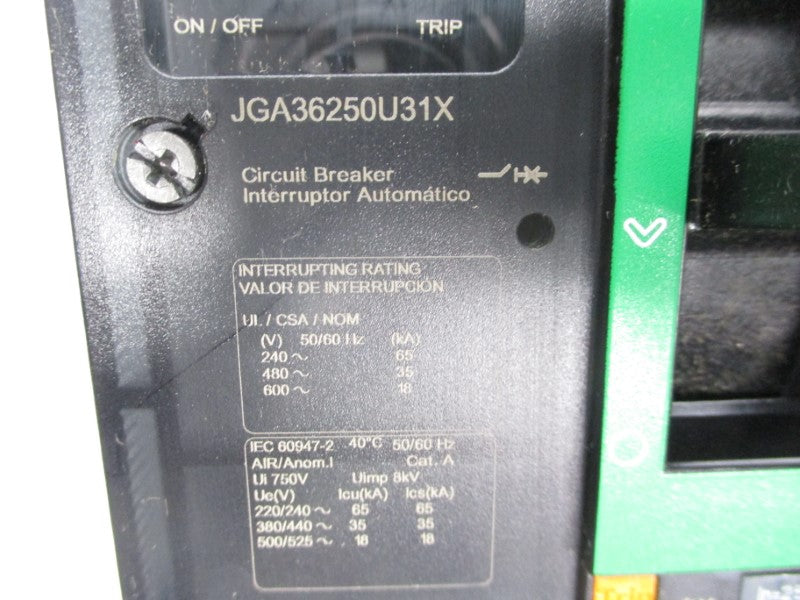 SQUARE D JGA36250U31X 600V 250A (GREEN) NSNP