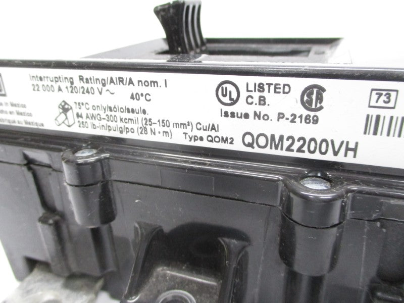 SQUARE D QOM2200VH 120/240V 200A (AS PICTURED) UNMP