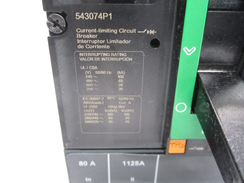SQUARE D HJF36080YE 543074P1 600V 80A (NO LUG) NSNP