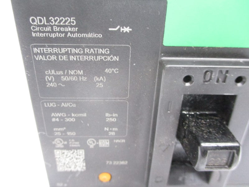 SQUARE D QDL32225 240V 225A (GREEN) UNMP