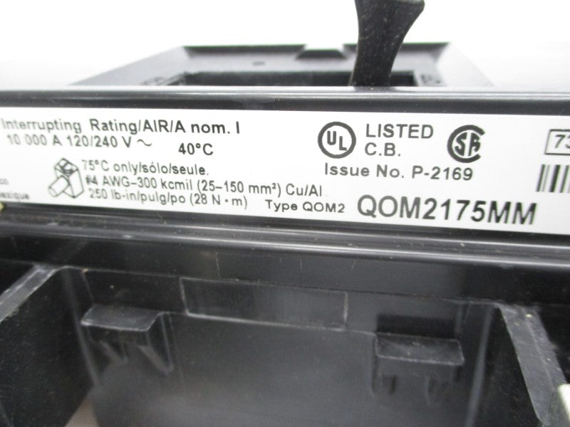SQUARE D QOM2175MM 120/240V 175A NSMP