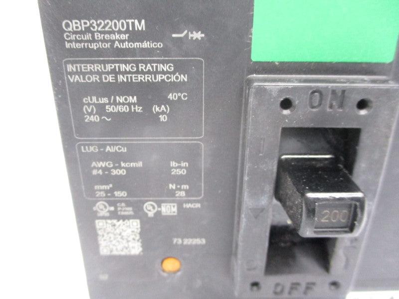 SQUARE D QBP32200TM 240V 200A (GREEN) NSMP