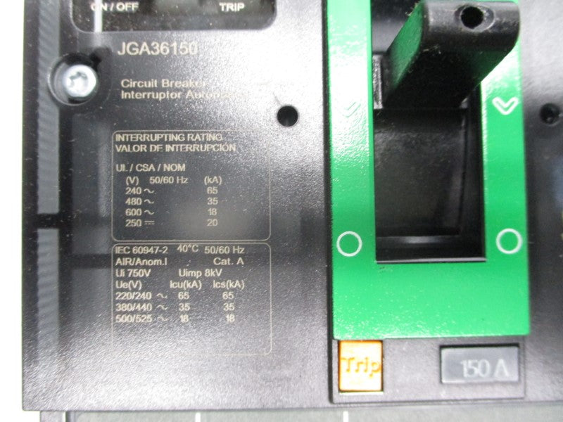 SQUARE D JGA36150 600V 150A (GREEN) NSMP
