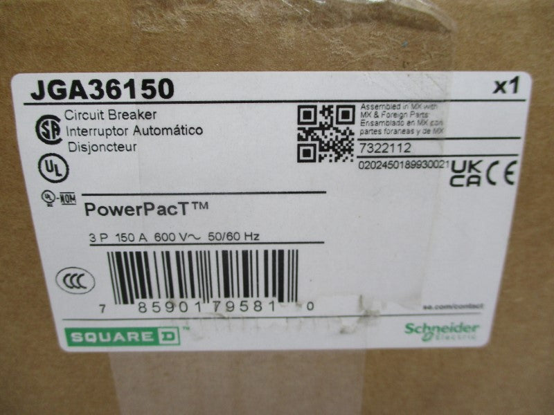 SQUARE D JGA36150 600V 150A (GREEN) NSMP