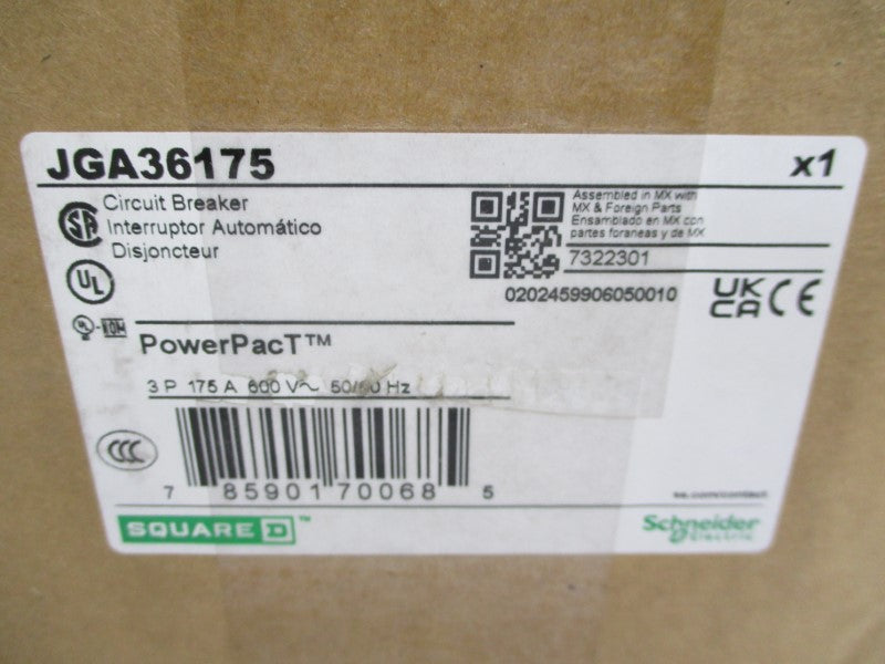 SQUARE D JGA36175 600V 175A (GREEN) NSMP