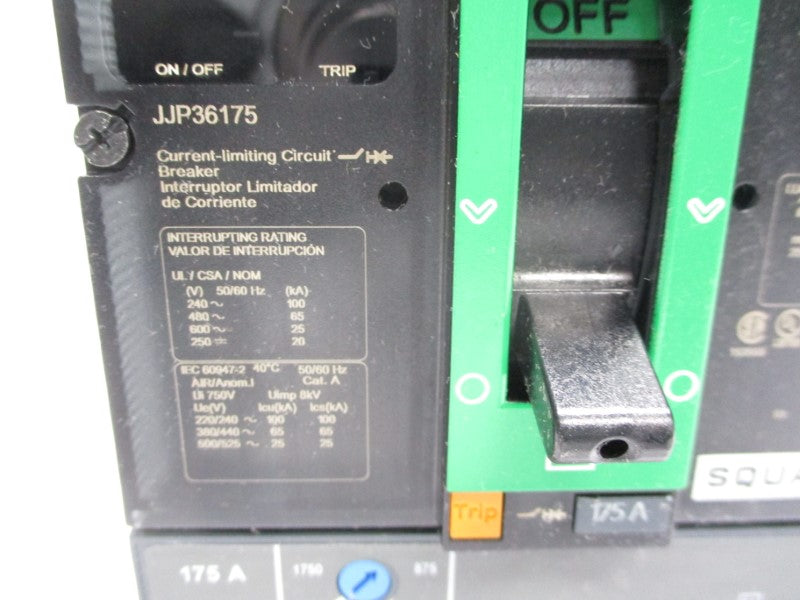 SQUARE D JJP36175 600V 175A (GREEN) NSMP