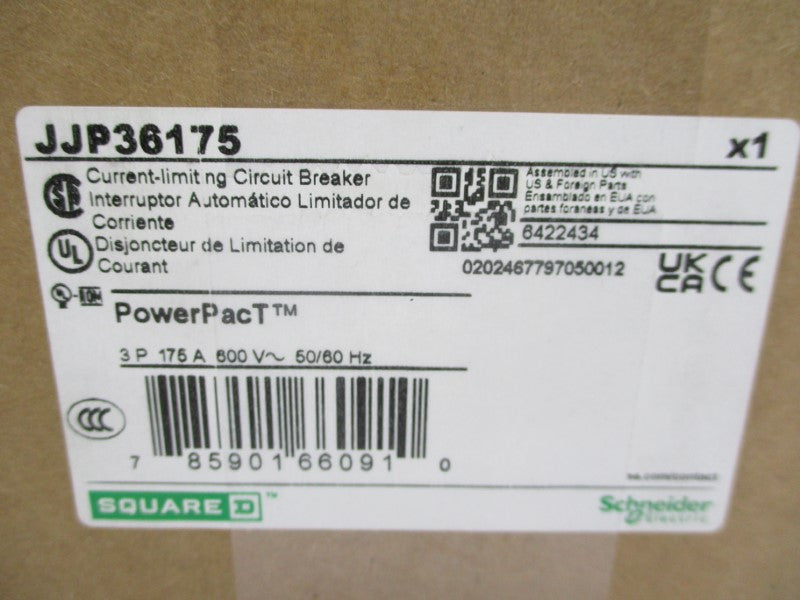 SQUARE D JJP36175 600V 175A (GREEN) NSMP