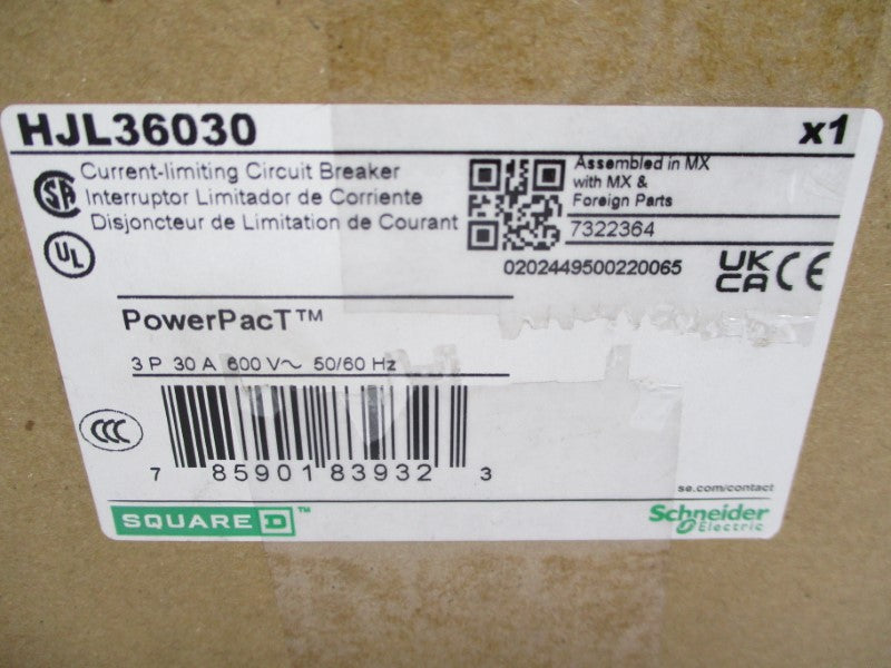 SQUARE D HJL36030 600V 30A (GREEN) NSMP