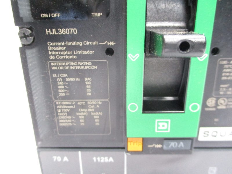 SQUARE D HJL36070 600V 70A (GREEN) NSMP