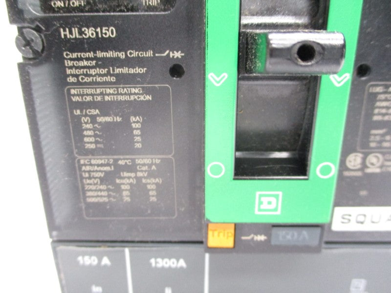 SQUARE D HJL36150 600V 150A (GREEN) NSMP