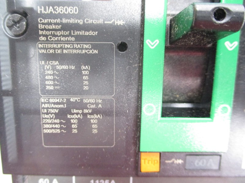 SQUARE D HJA36060 600V 60A (GREEN) NSMP