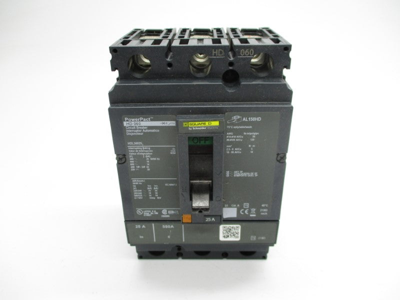 SQUARE D HDL36025 600V 25A NSNP