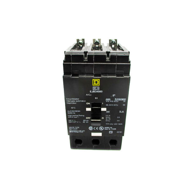 SQUARE D EJB34080 SER. S3 277V 80A NSNP