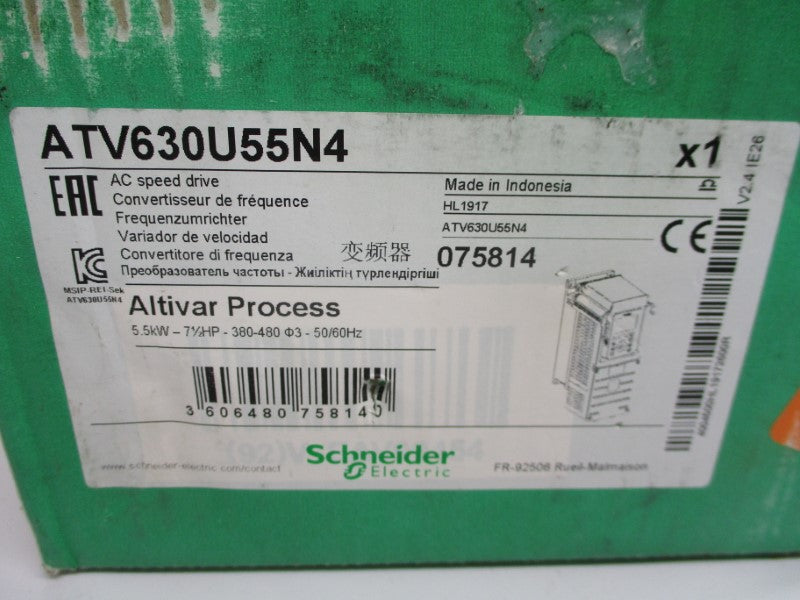 SCHNEIDER ELECTRIC ATV630U55N4 380-480V 10.4A NSMP