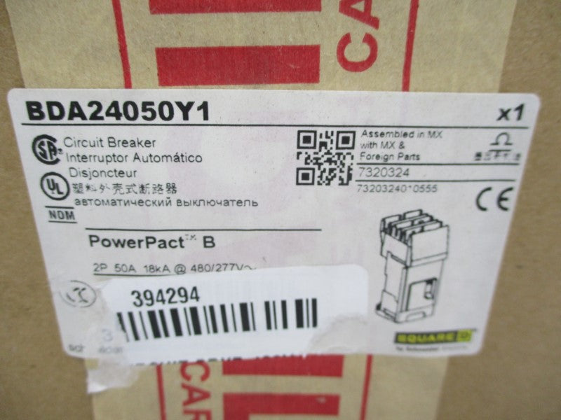 SQUARE D BDA24050Y1 277V 50A NSFS